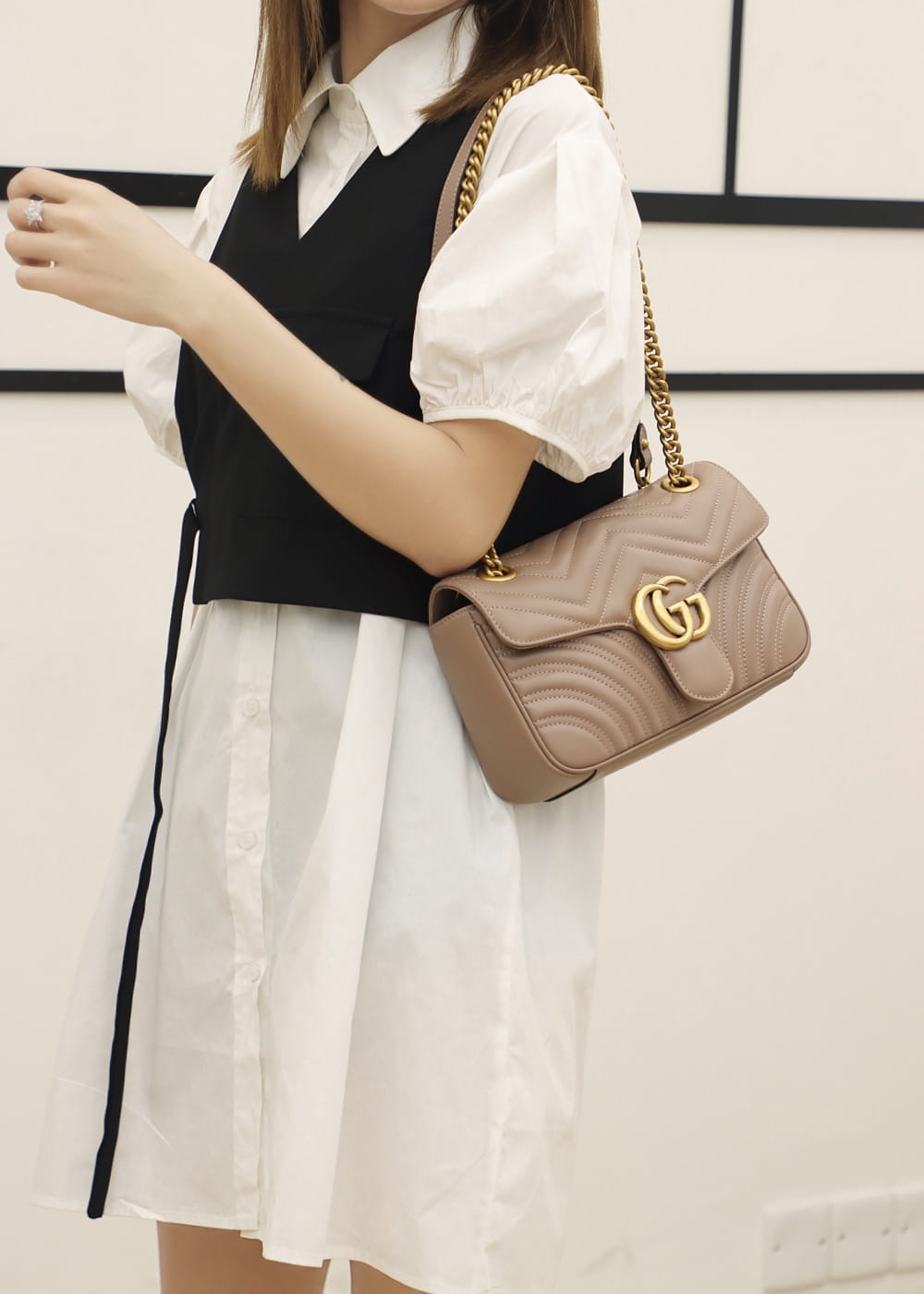 Bolsa Gucci Marmont Média