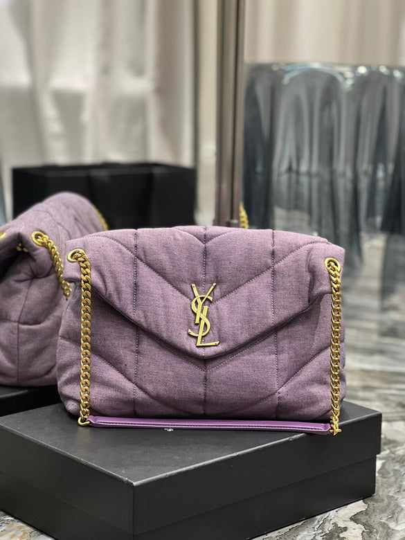 Bolsa  Ysl Loulou Puffer Grande