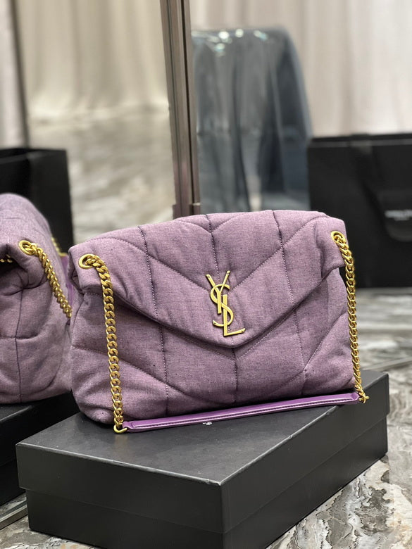 Bolsa  Ysl Loulou Puffer Grande