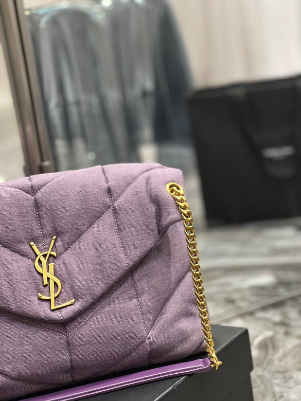 Bolsa  Ysl Loulou Puffer Grande