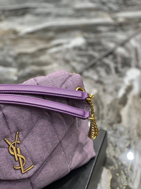 Bolsa  Ysl Loulou Puffer Grande