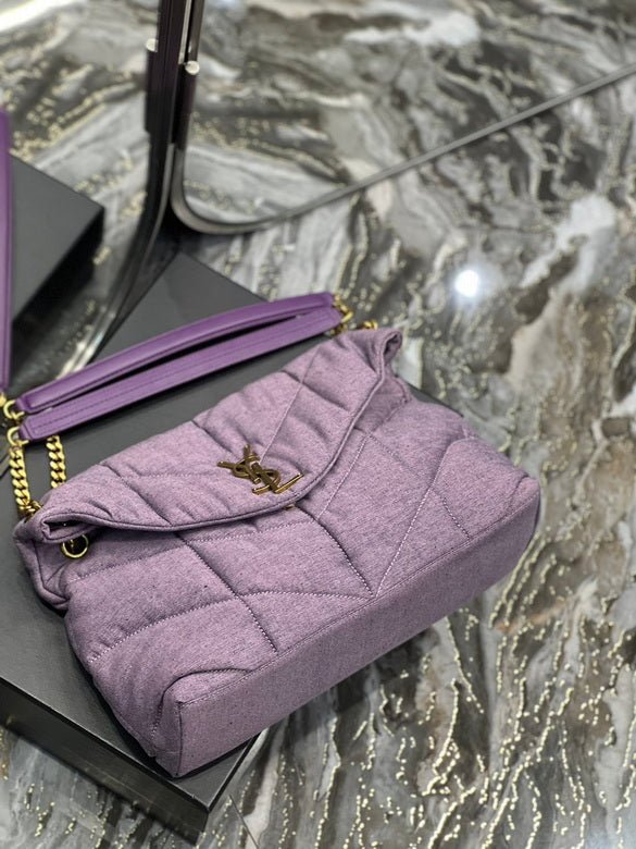 Bolsa  Ysl Loulou Puffer Grande