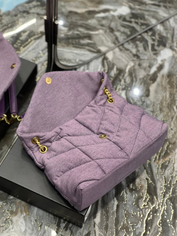 Bolsa  Ysl Loulou Puffer Grande