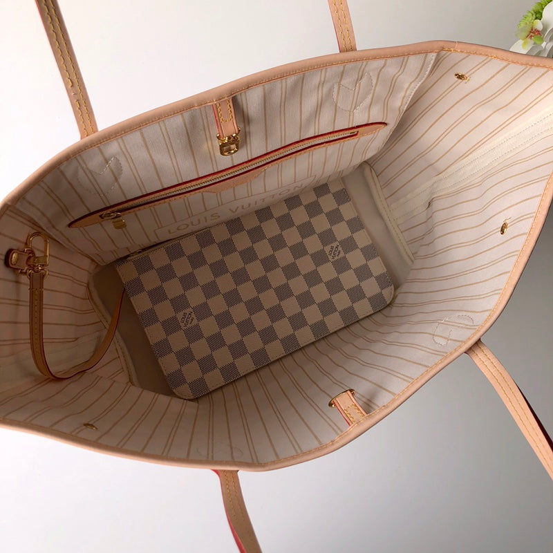 Bolsa Louis Vuitton LV Neverfull MM Damier Azur