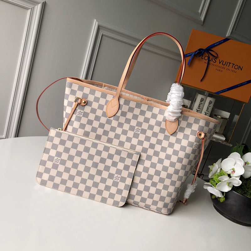 Bolsa Louis Vuitton LV Neverfull MM Damier Azur
