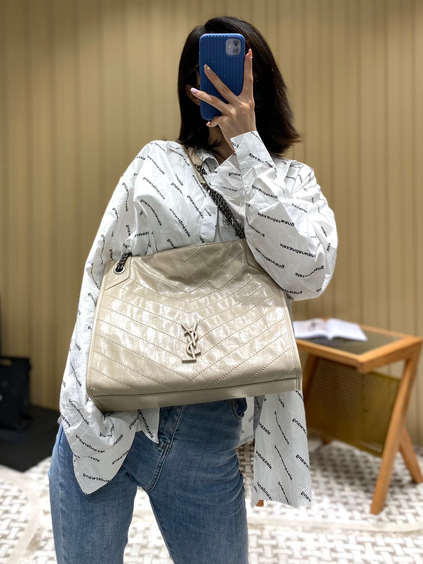 Bolsa YSL NIKI SHOPPING BAG 33CM