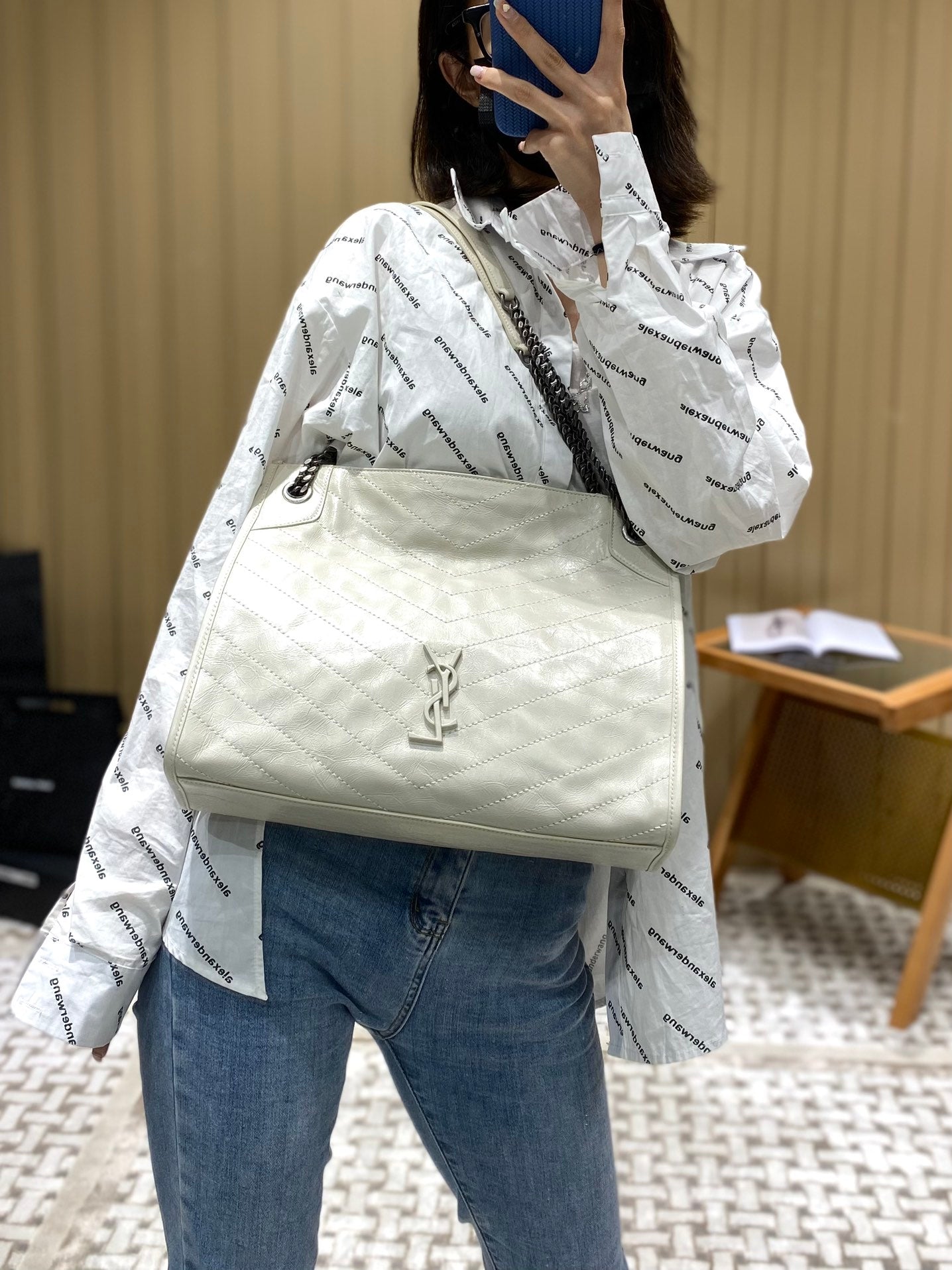 Bolsa YSL NIKI SHOPPING BAG 33CM