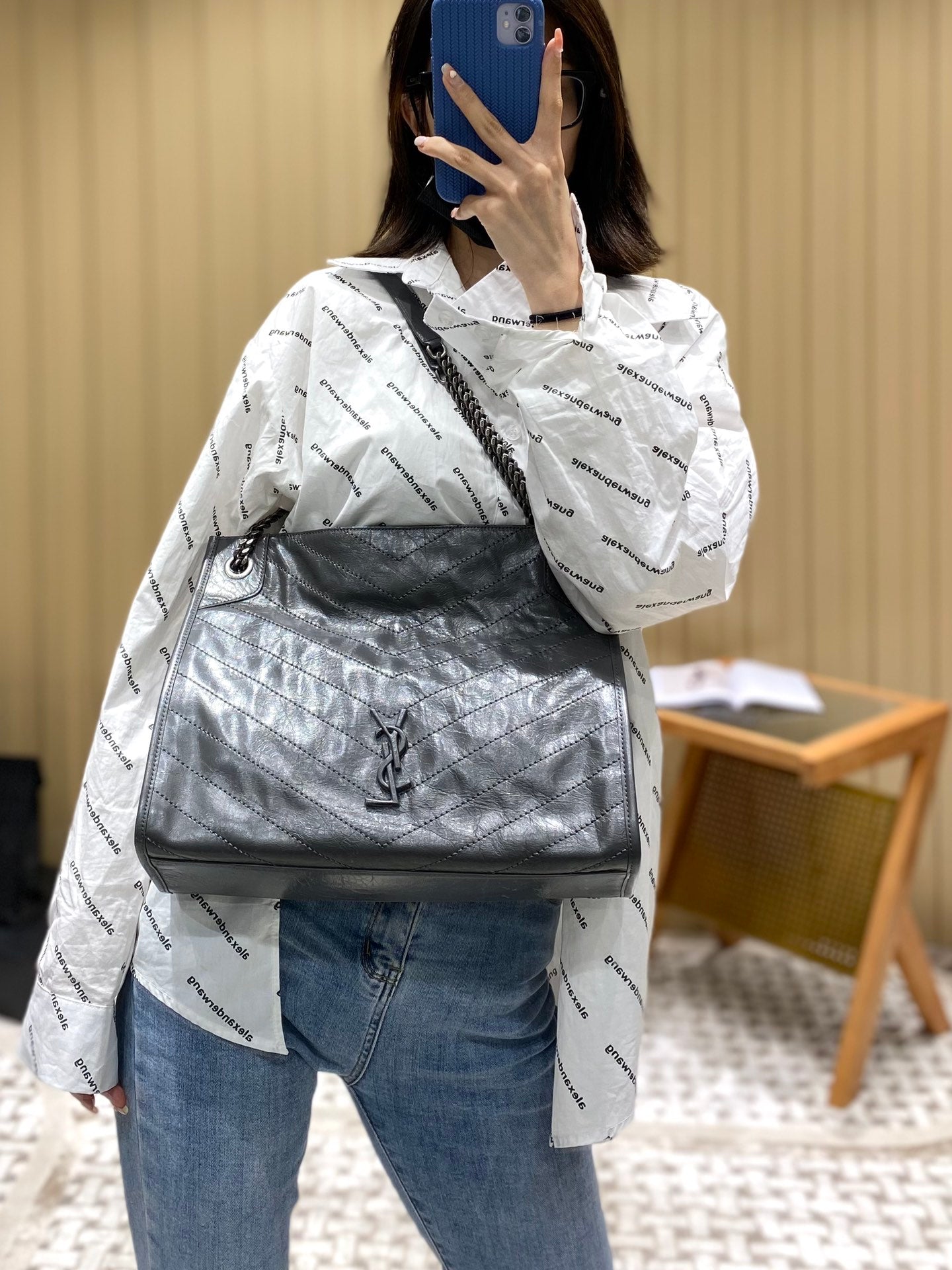 Bolsa YSL NIKI SHOPPING BAG 33CM