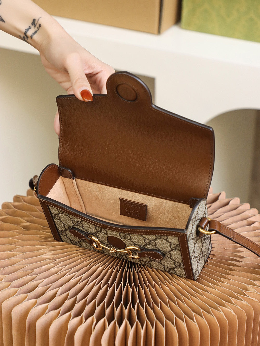 Bolsa Gucci Horsebit 1955 mini bag