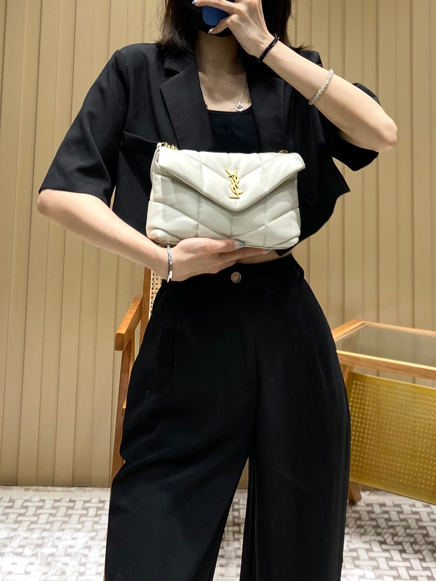 Bolsa  Ysl Loulou Puffer Mini