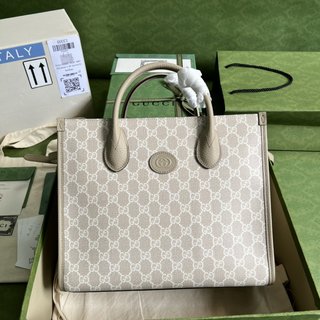Bolsa Gucci SMALL TOTE WITH INTERLOCKING