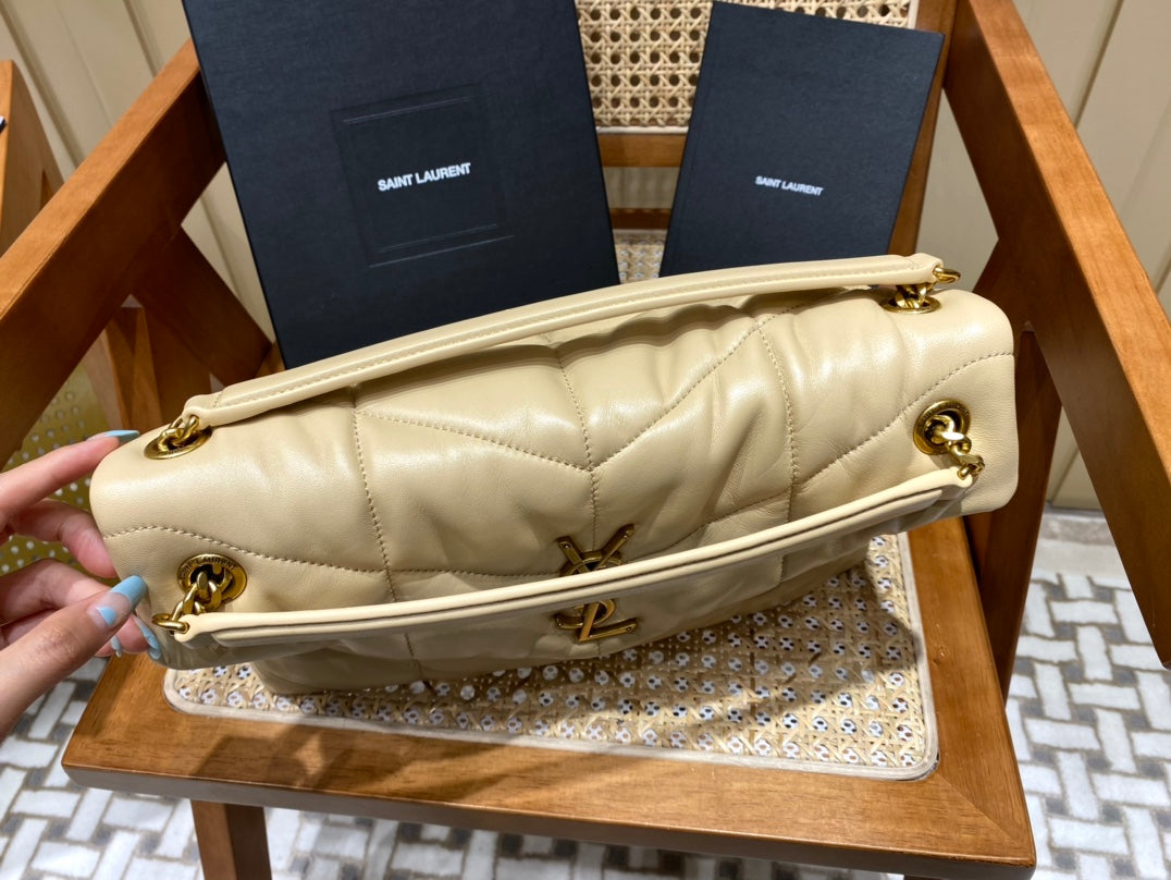Bolsa  Ysl Loulou Puffer Grande