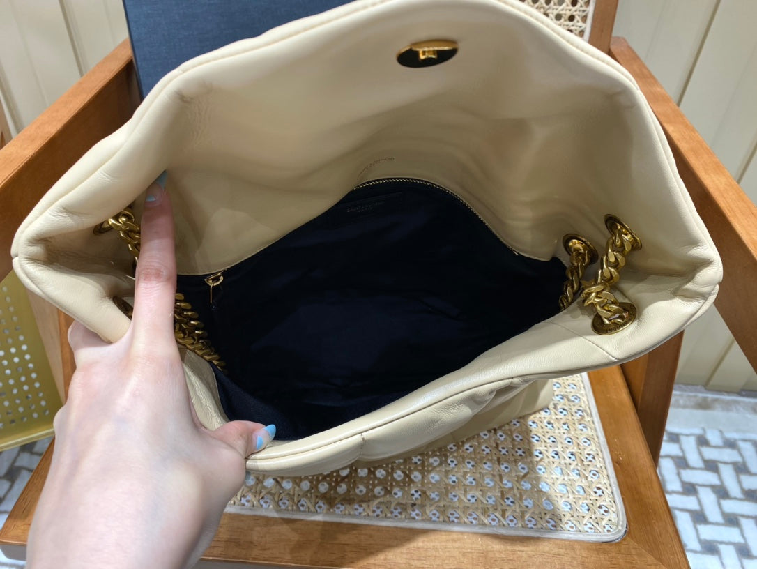 Bolsa  Ysl Loulou Puffer Grande