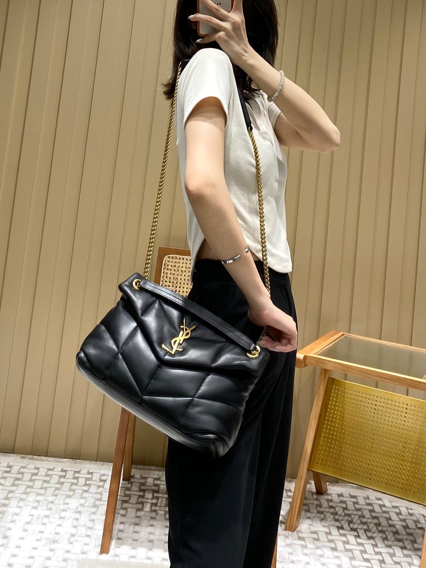Bolsa  Ysl Loulou Puffer Média