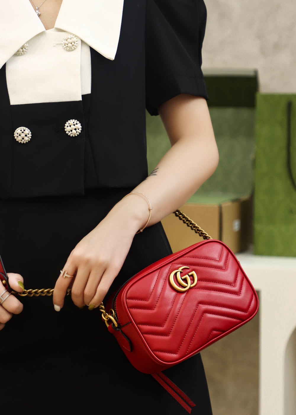 Bolsa Gucci Marmont Pequena