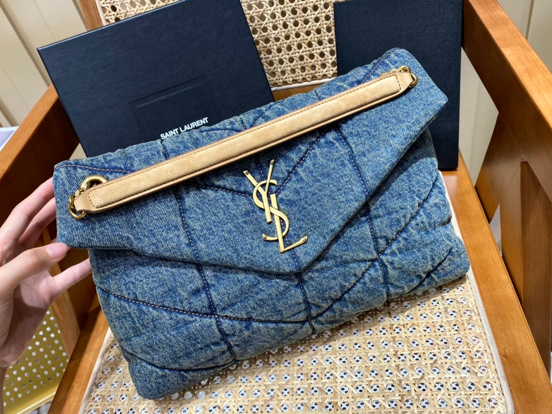 Bolsa  Ysl Loulou Puffer Grande