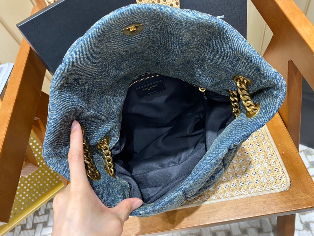 Bolsa  Ysl Loulou Puffer Grande