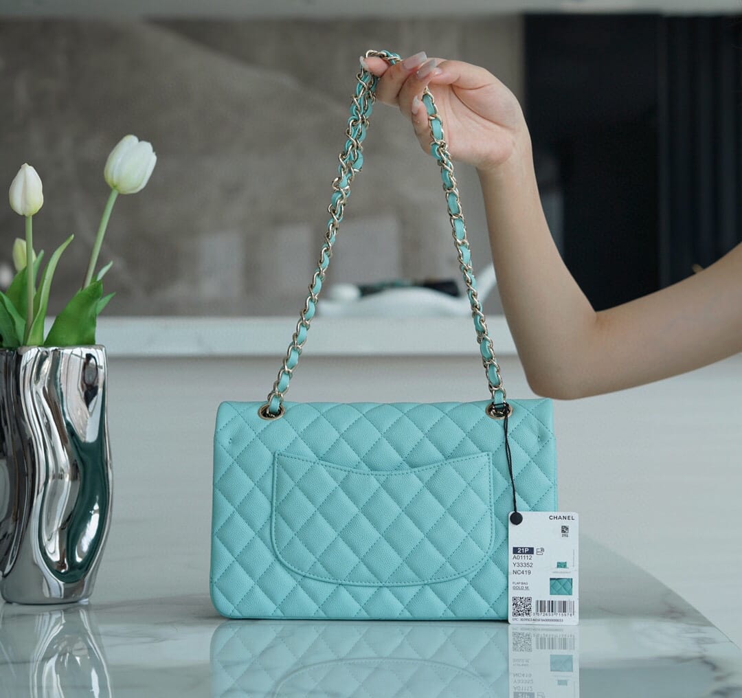 Bolsa Chanel CF25 Classic flap bag A01112 Tiffany