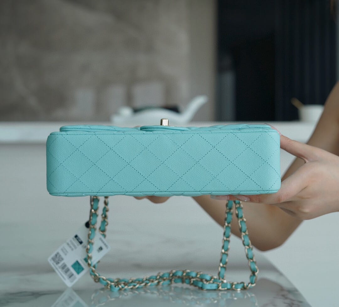 Bolsa Chanel CF25 Classic flap bag A01112 Tiffany