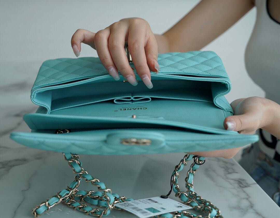 Bolsa Chanel CF25 Classic flap bag A01112 Tiffany