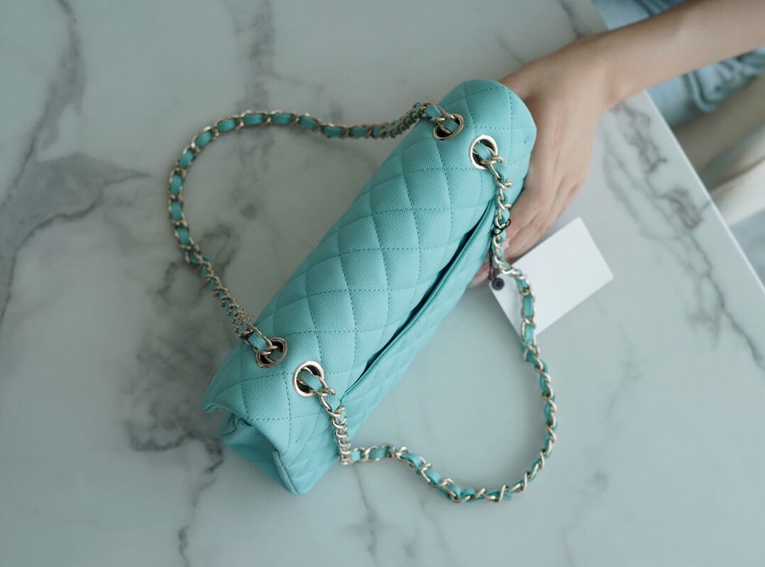 Bolsa Chanel CF25 Classic flap bag A01112 Tiffany