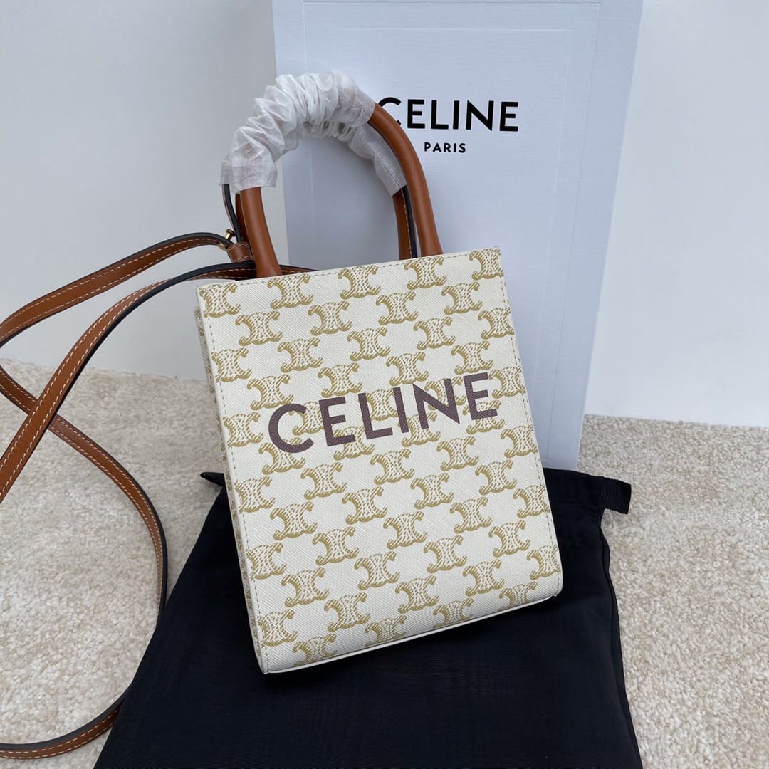 Bolsa Celine Cabas Triomphe Canvas