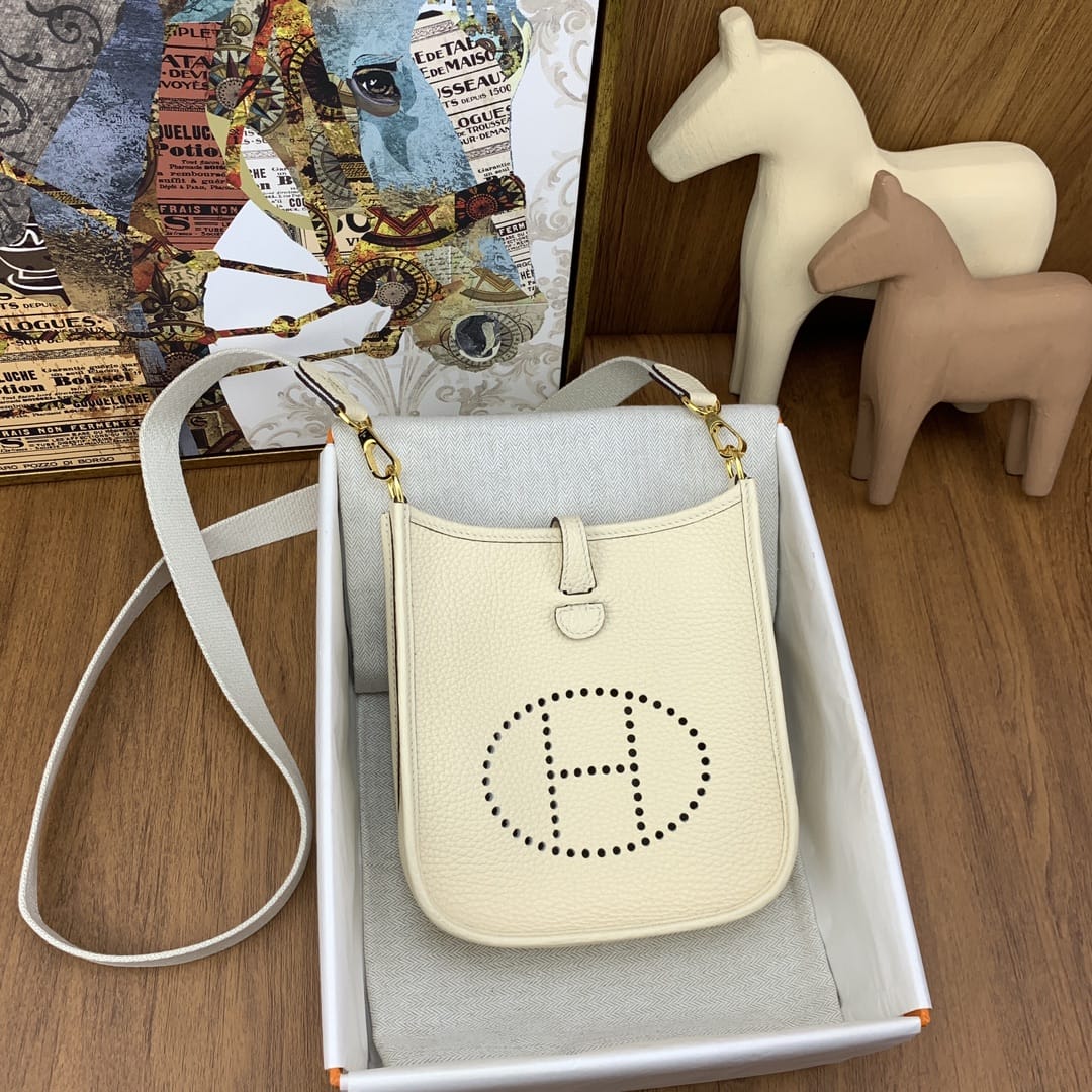 Bolsa Hermès Mini Evelyn 17cm Clemence i2