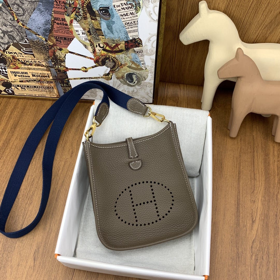 Bolsa Hermès Mini Evelyn 17cm Clemence