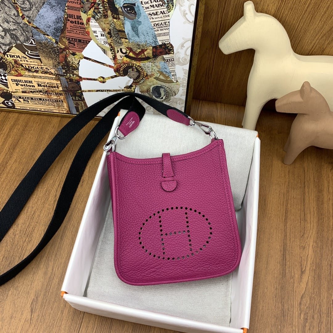 Bolsa Hermès Mini Evelyn 17cm Clemence L3