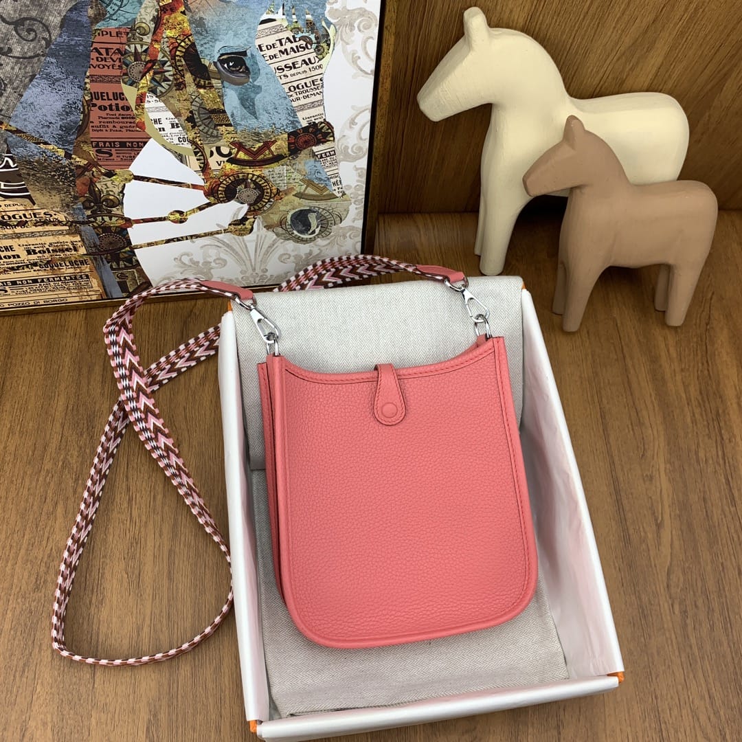 Bolsa Hermès Mini Evelyn 17cm Clemence