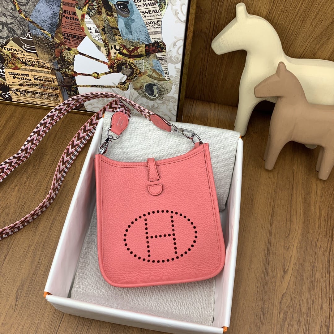 Bolsa Hermès Mini Evelyn 17cm Clemence