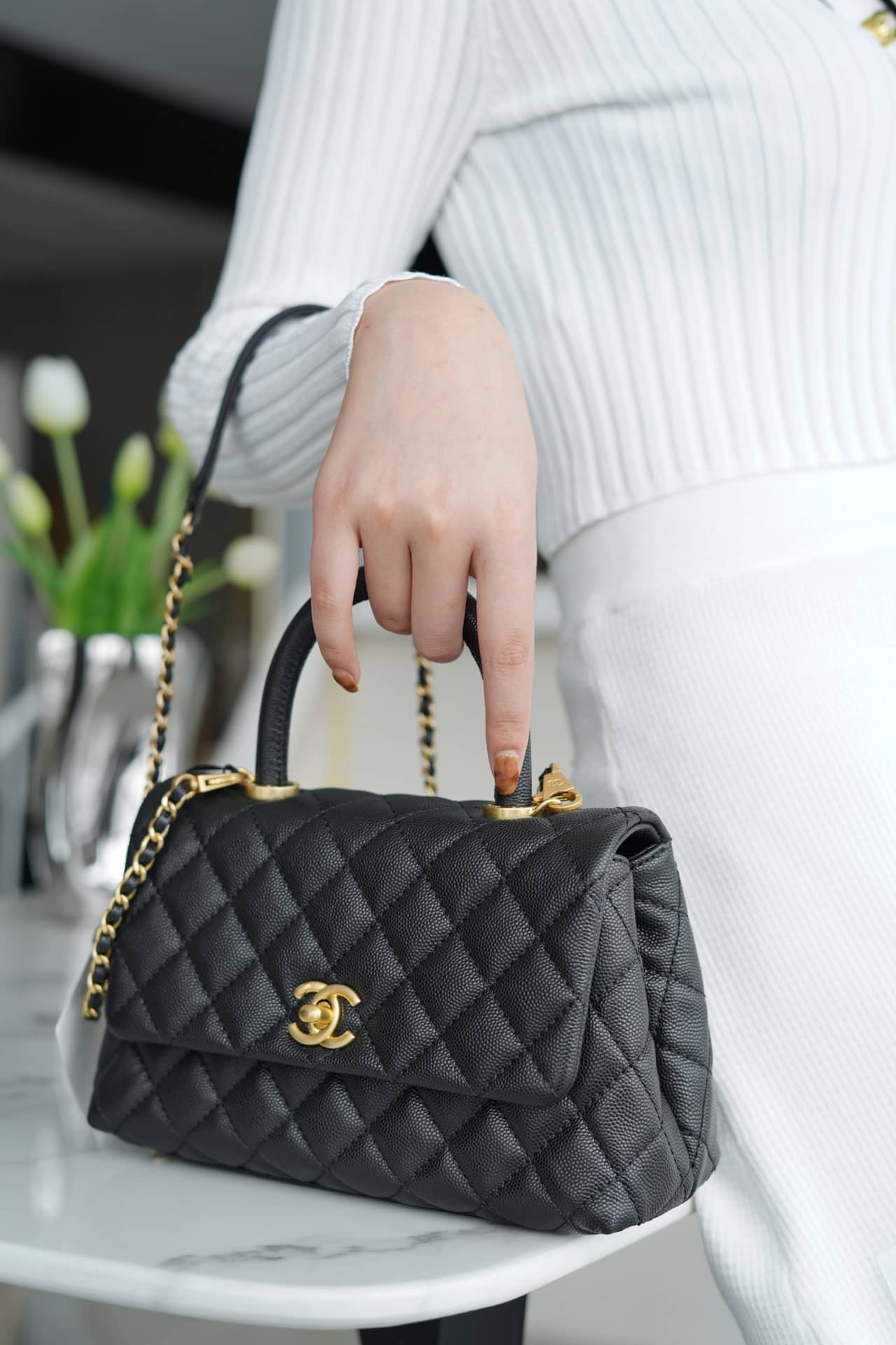 Bolsa CHANEL CoCo handle 24cm