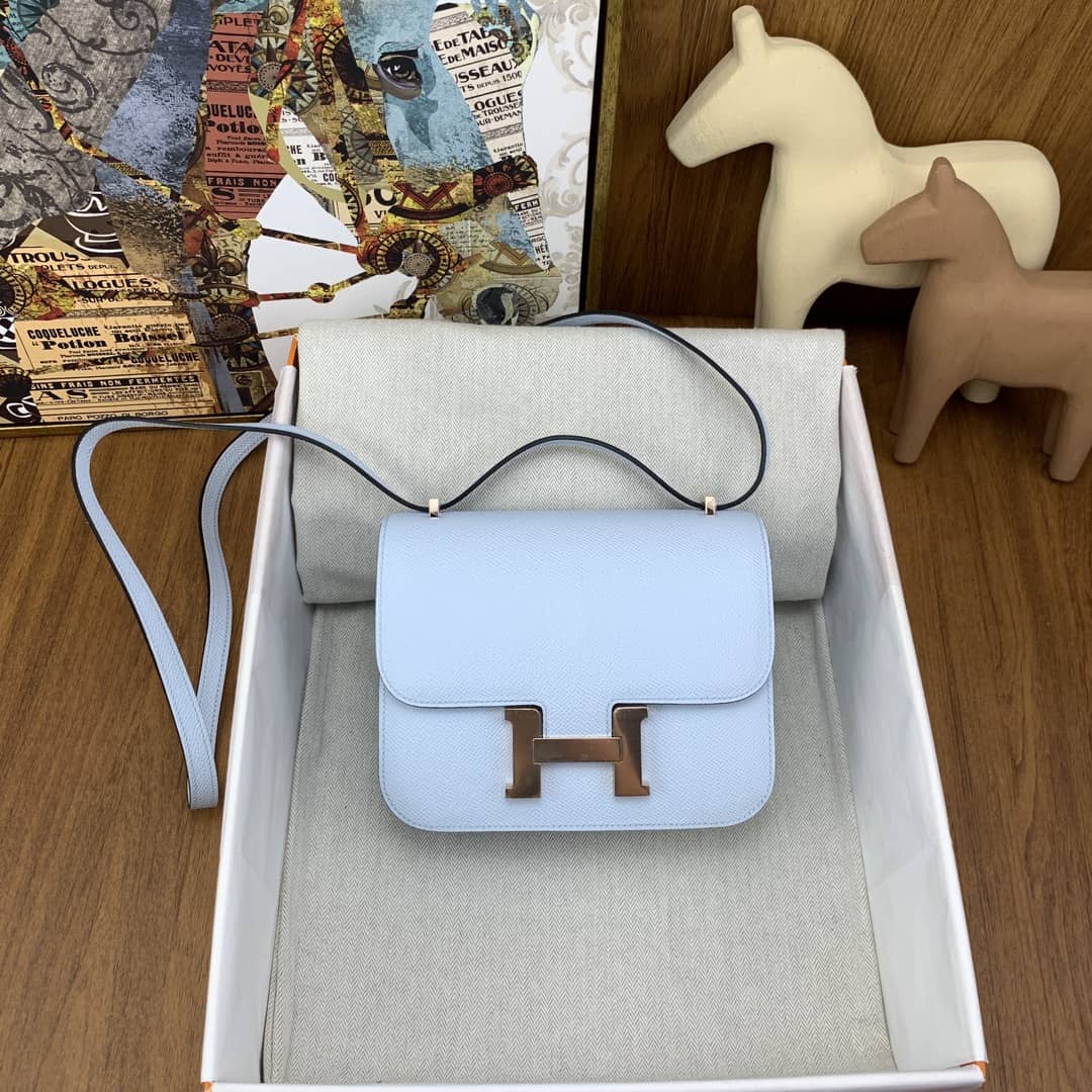 Bolsa Hermès Constance 19cm Epsom TO
