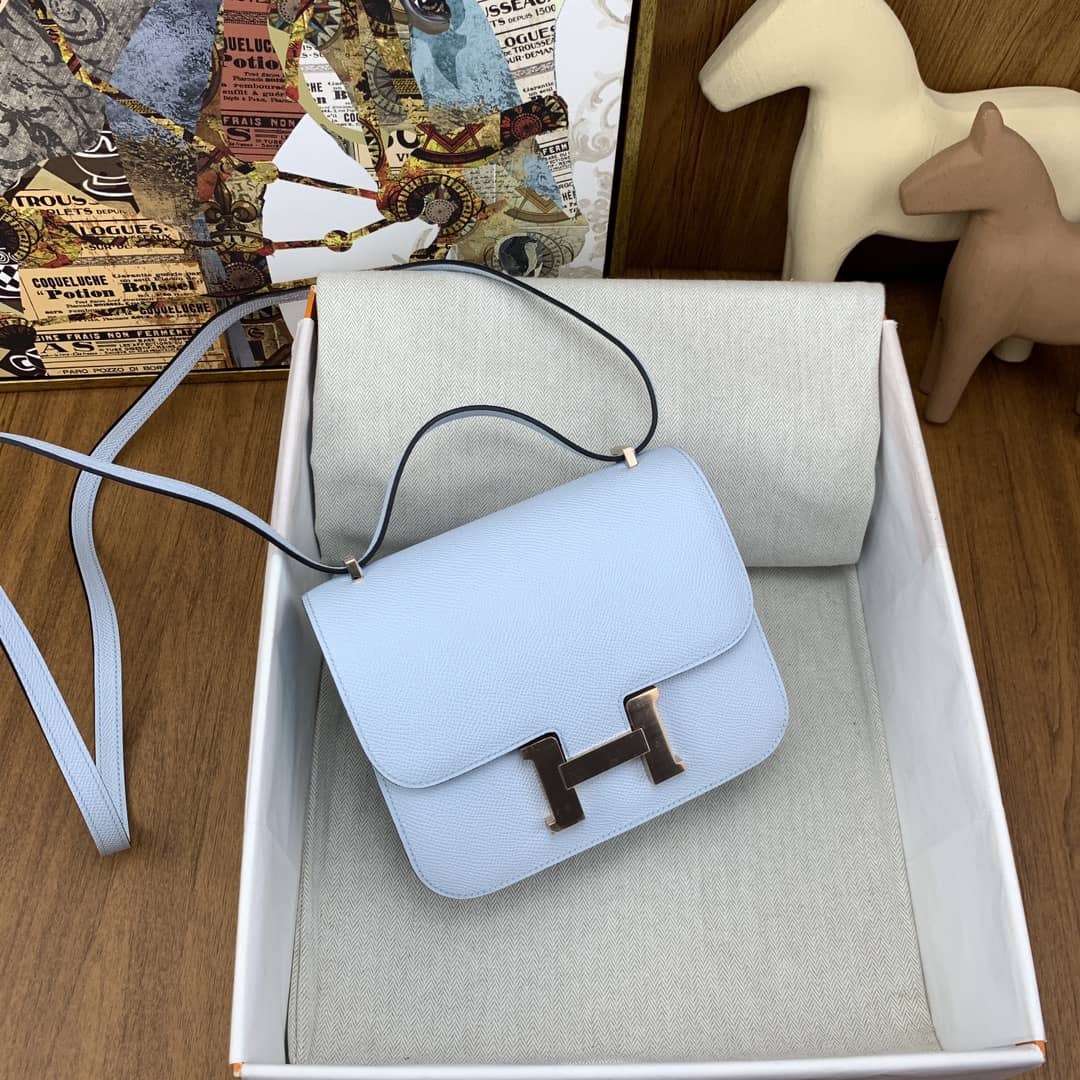 Bolsa Hermès Constance 19cm Epsom TO