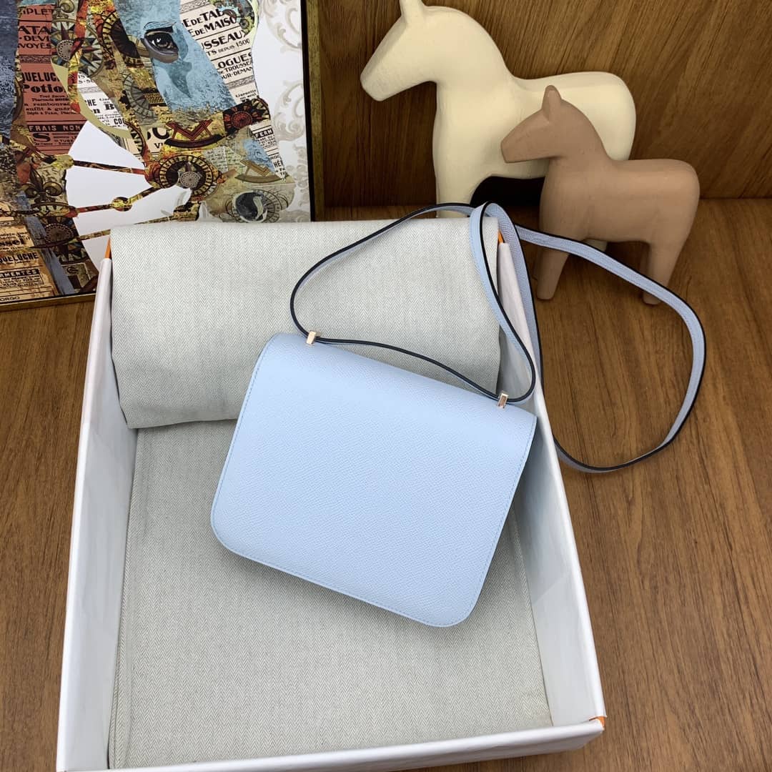 Bolsa Hermès Constance 19cm Epsom TO