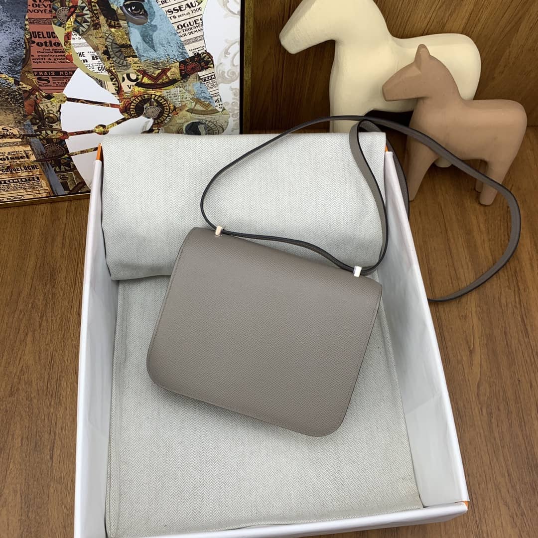 Bolsa Hermès Constance 19cm Epsom TO