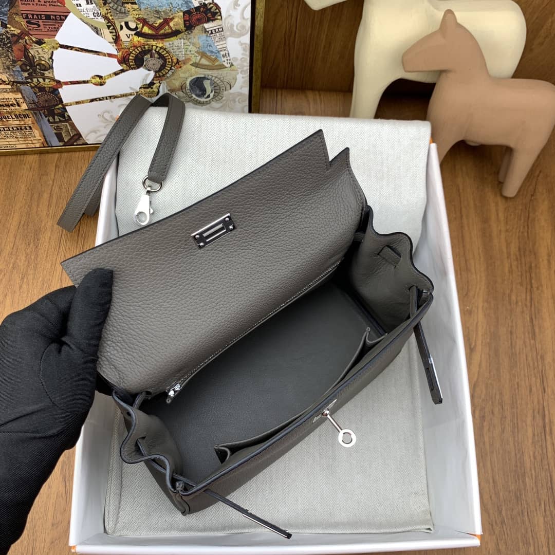 Bolsa Hermès Kelly togo 25cm 8F