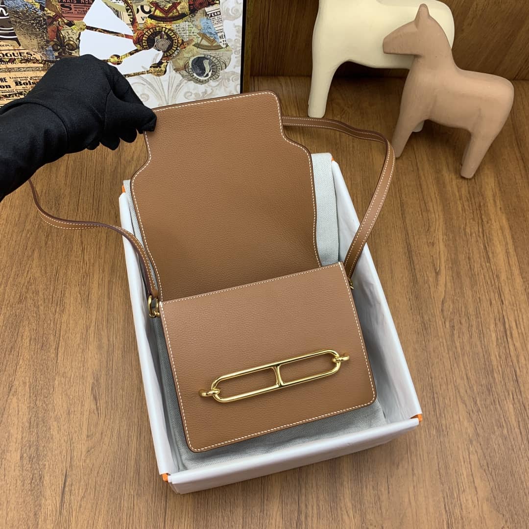 Bolsa Hermès roulis 19cm evercolor 89