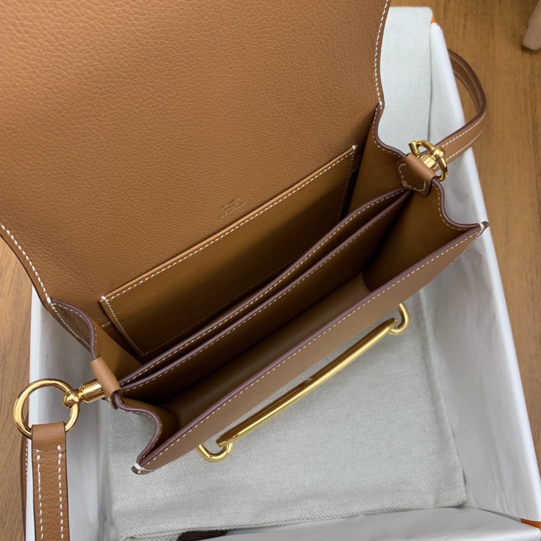 Bolsa Hermès roulis 19cm evercolor 89