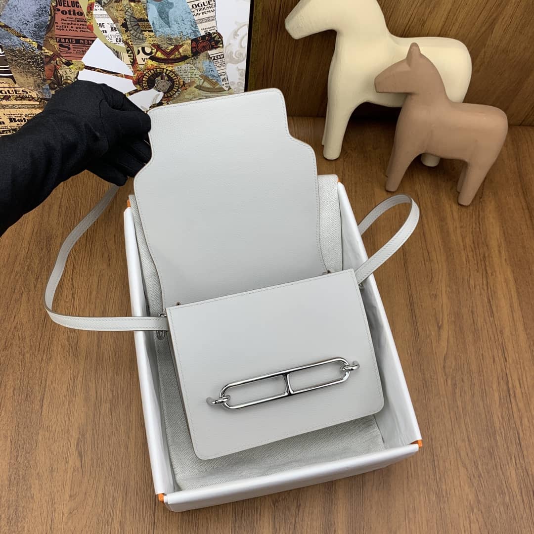 Bolsa Hermès roulis 19cm evercolor 80