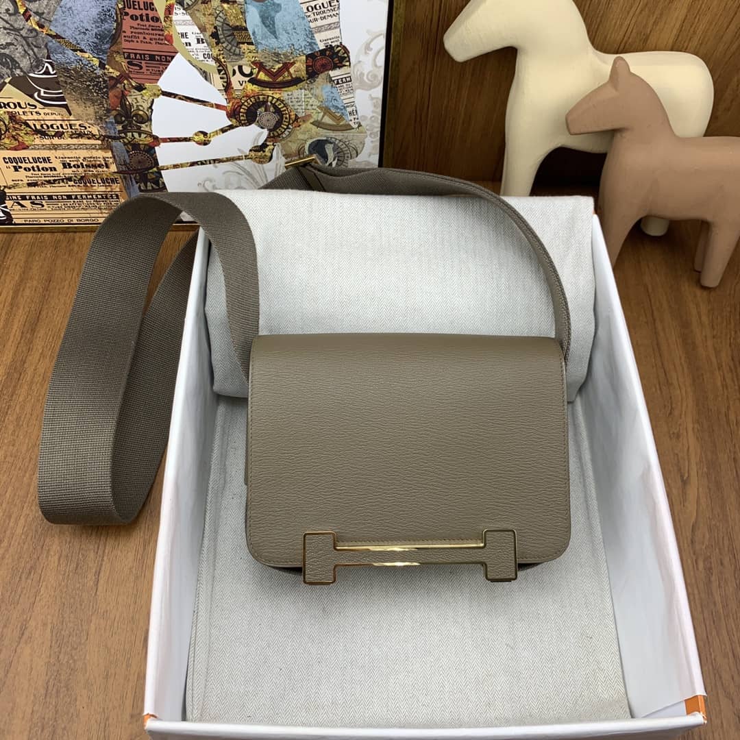 Bolsa Hermès geta chevre