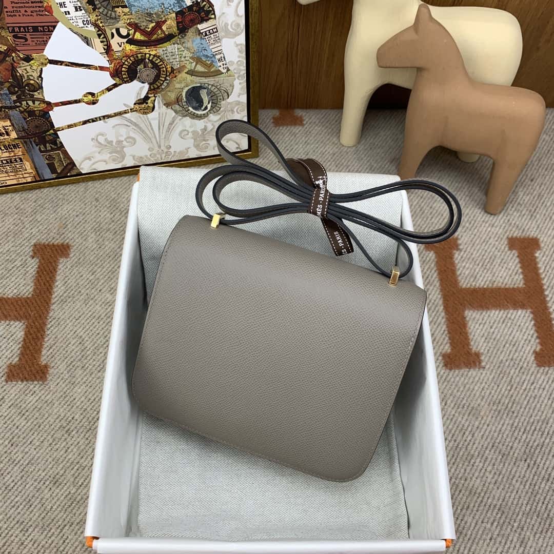 Bolsa Hermès Constance 19cm Epsom 8F