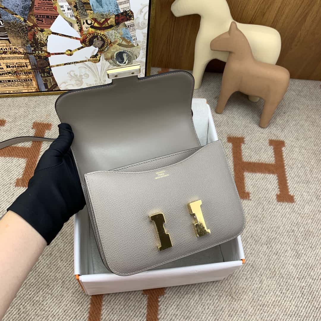 Bolsa Hermès constance 19cm Epsom M8
