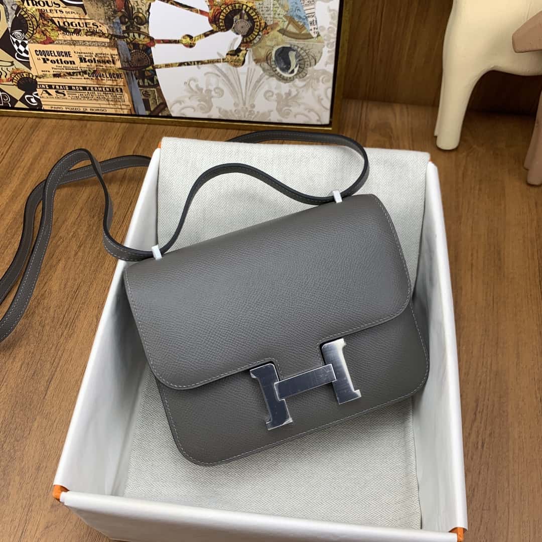 Bolsa Hermès Constance 19cm Epsom 8F
