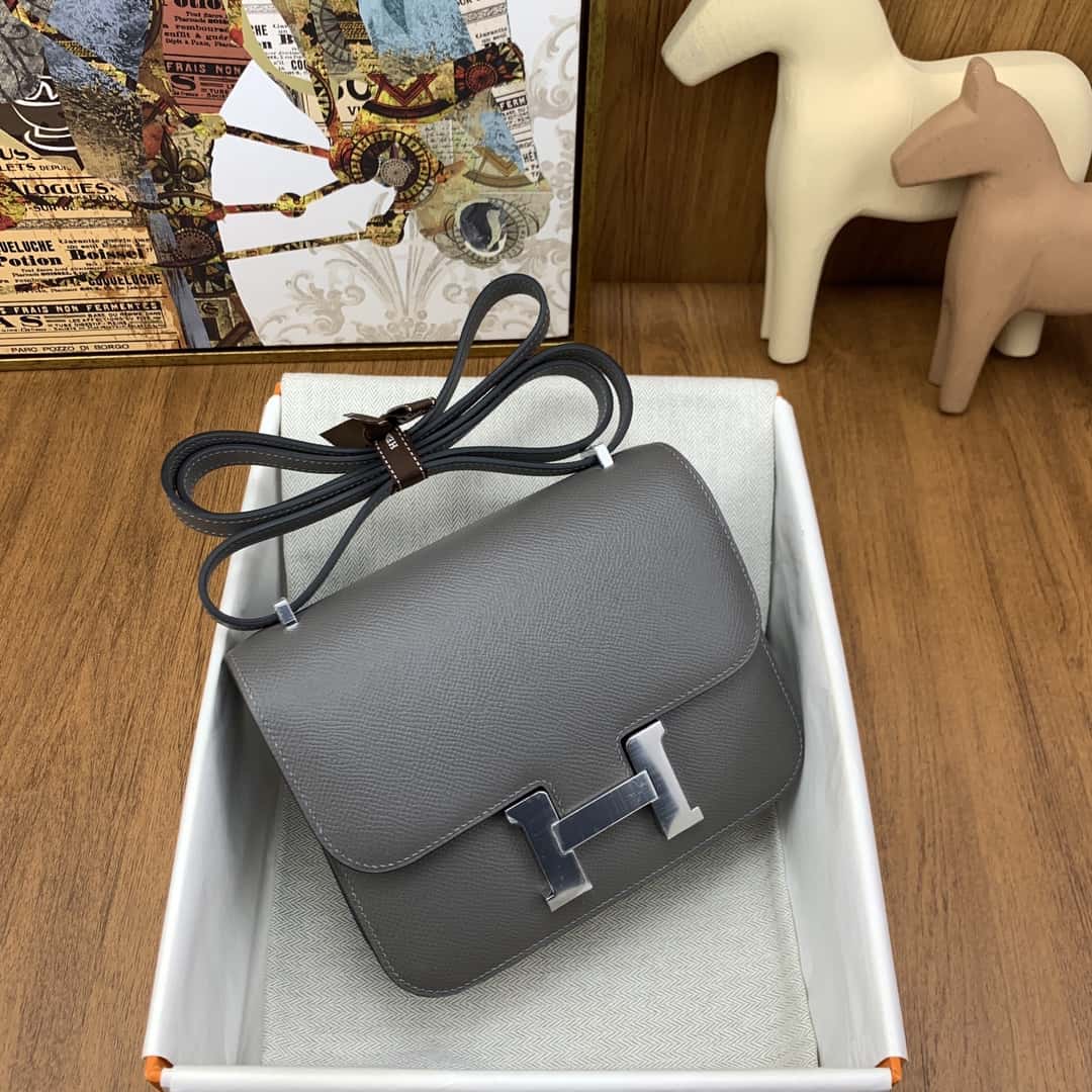 Bolsa Hermès Constance 19cm Epsom 8F
