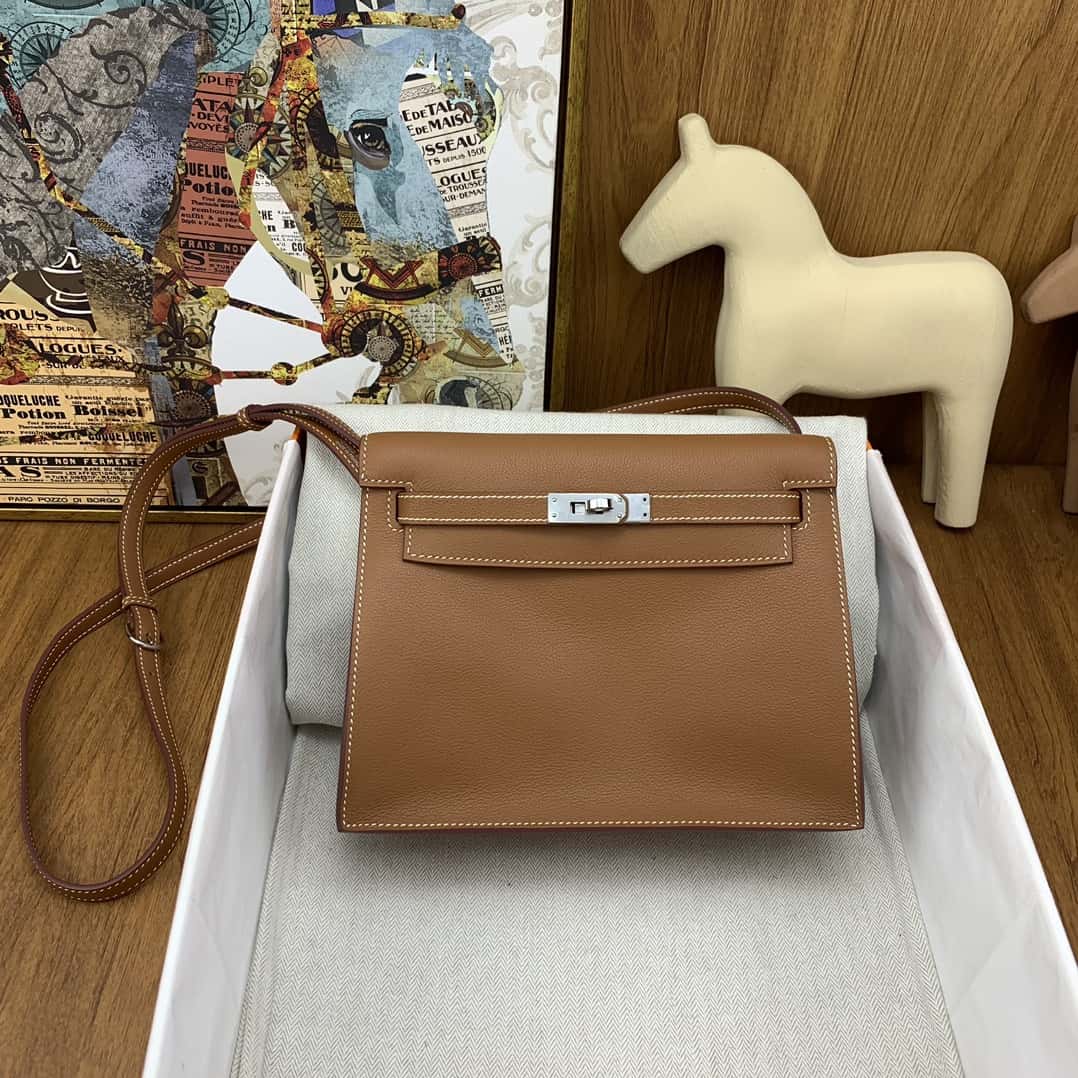 Bolsa Hermès kelly danse 22cm evercolor