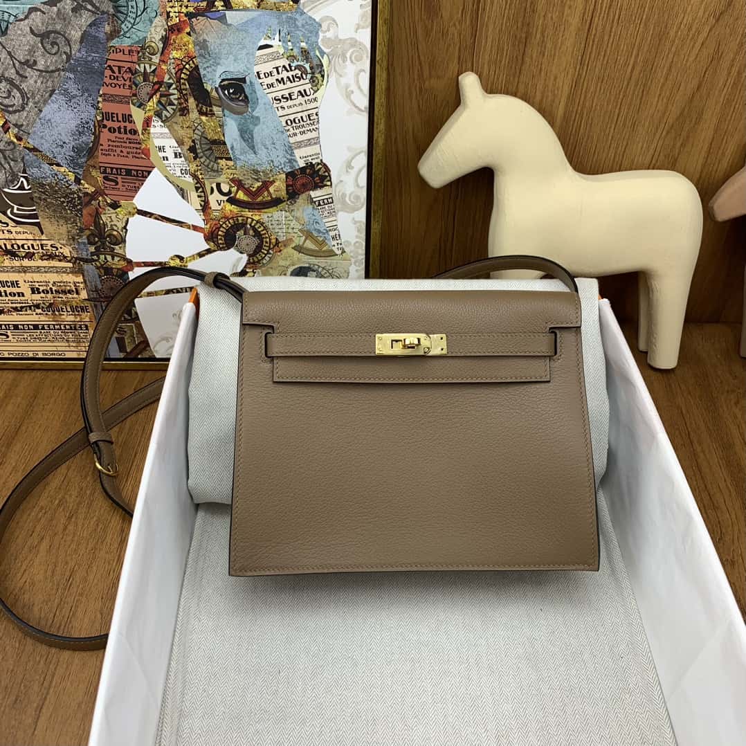 Bolsa Hermès kelly danse 22cm evercolor