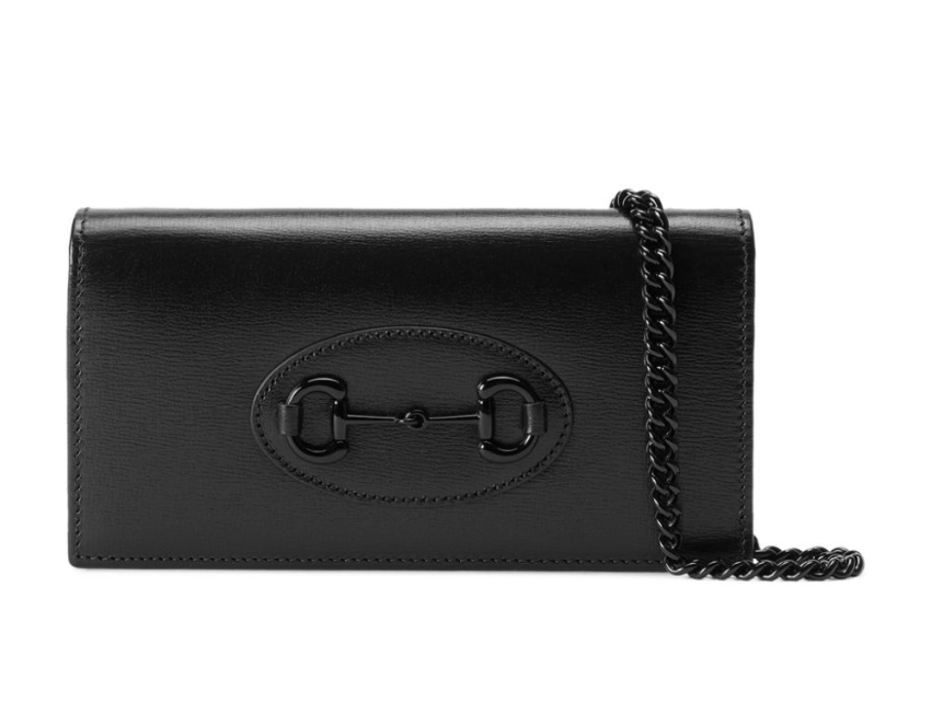 Bolsa Gucci Horsebit 1955 Carteira com Corrente