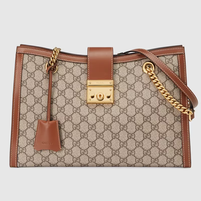 Bolsa Gucci Padlock GG de Ombro Média