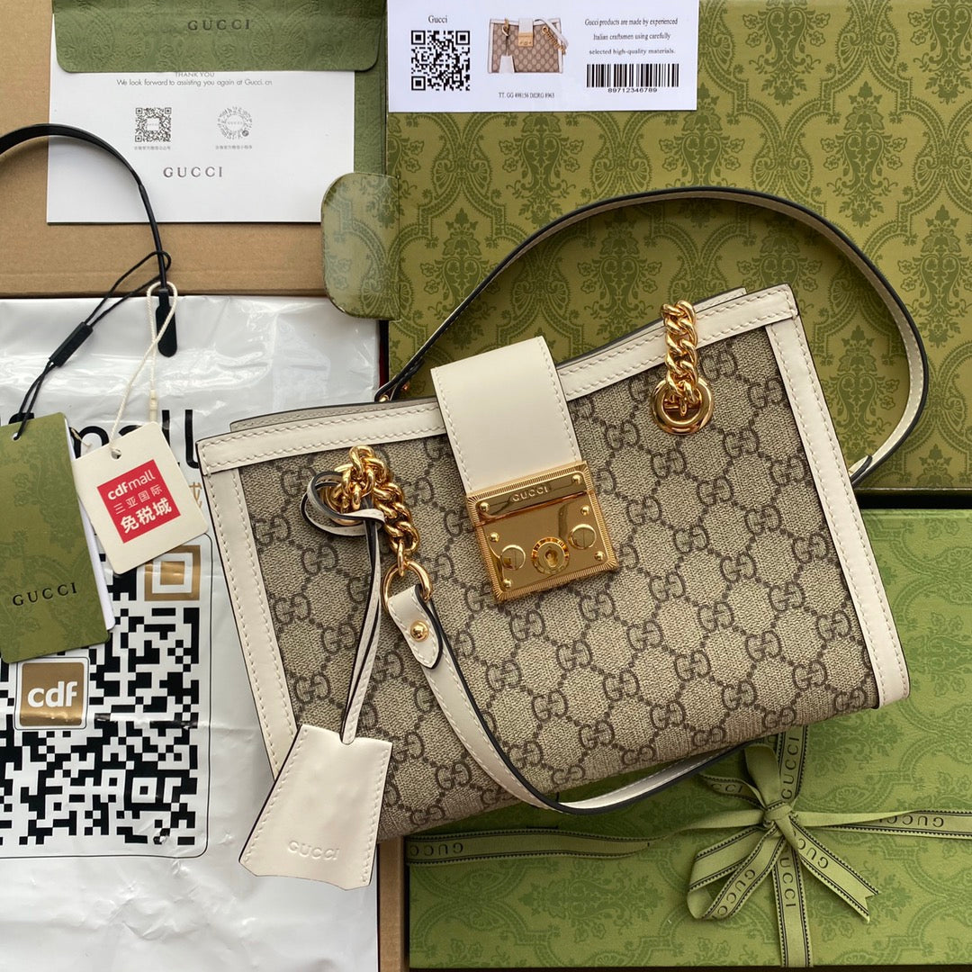 Bolsa Gucci Padlock GG de Ombro Pequena